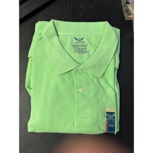 Faded Glory Polo Shirt – Light Green – Size 4XL/4XG (58–60) – Cotton/Poly Blend